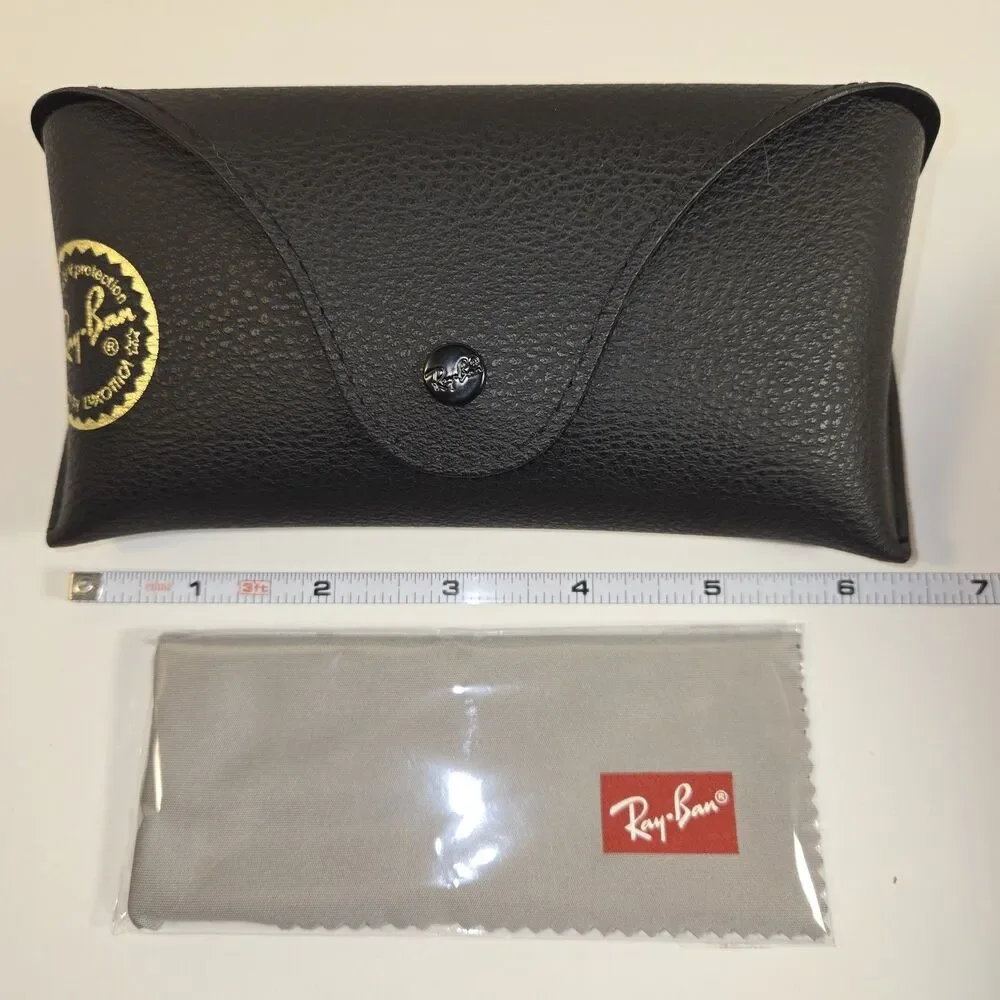 Ray ban Leather Pouch Universal Soft Sunglasses Case w/ Cleaning Cloth